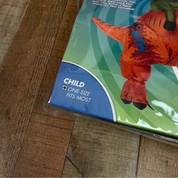 NEW Spirit Inflatable Dino Ride-Along Kids One Size Costume Dinosaur - Picture 3 of 5